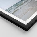 Plakat w ramie 40x50 - Spokój nad Brzegiem - plaża, morze - rama czarna
