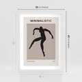 Plakat w ramie 30x40 - Sztuka Nowoczesności: Minimalistyczny Plakat - modern art, minimalistyczny plakat - rama biała