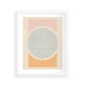 Plakat w ramie 40x50 - Rozbijająca Opowieść - geometryczne kształty, koła - rama biała