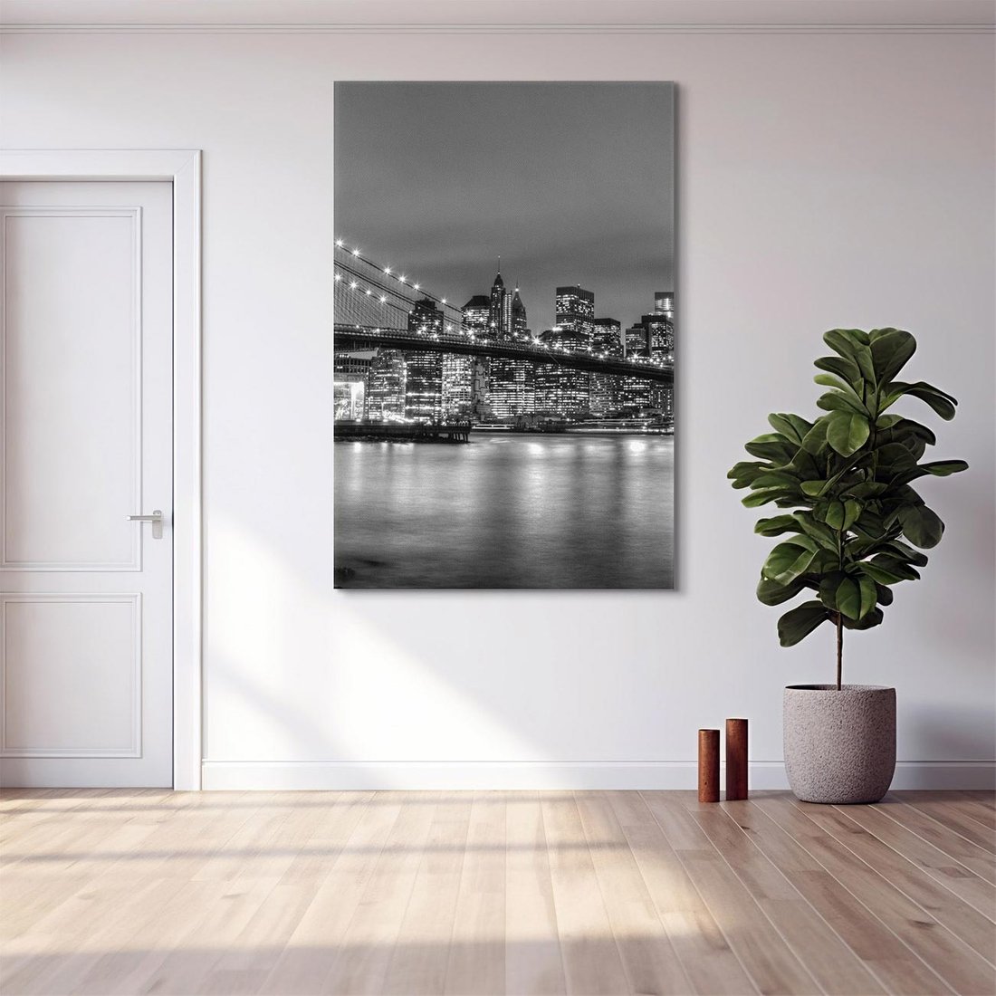 Obraz na płótnie 50x70 - Symbole Nowego Jorku - most, Nowy Jork