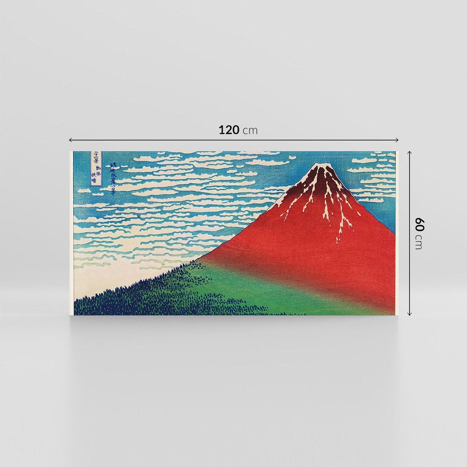 Obraz na płótnie 120x60 - "Fine Wind, Clear Morning" Katsushiki Hokusai - Reprodukcja - reprodukcja, obraz na płótnie