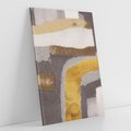 Obraz na płótnie 50x70 - Złote Krzywe - abstrakcja, krzywe linie