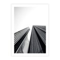 Plakat bez ramy 21x30 - Monochromatyczna Wizja - architektura, wysoki wieżowiec