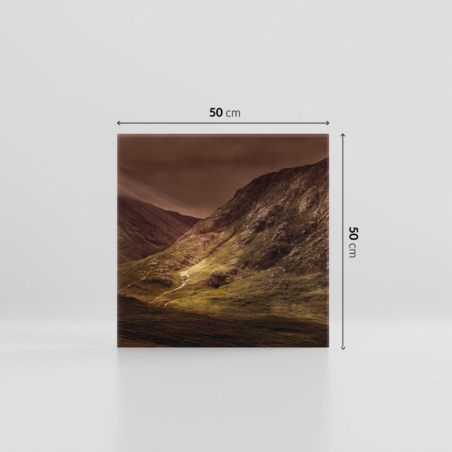 Obraz na płótnie 50x50 - Górska sceneria - góry, krajobraz