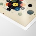 Plakat bez ramy 21x30 - Bezgraniczny Taniec Światła - abstrakcyjna geometryczna kompozycja, koła linie