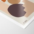 Plakat bez ramy 30x40 - Boho Urok: Plakat z Kolorem Ziemi i Typografią - boho grafika, kolory ziemi