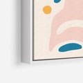 Obraz w ramie 70x100 - Granice Inspiracji - abstrakcyjne dziwne formy, nowoczesny plakat - rama biała