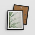 Plakat w ramie 40x50 - Minimalistyczna Tropikalna Harmonia - tropikalna roślina, zielone liście - rama czarna