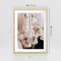 Plakat w ramie 30x40 - Suszona Delikatność - suszone kwiaty, rośliny - rama drewno