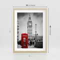 Plakat w ramie 30x40 - Ikoniczny Big Ben w Londynie - Big Ben, Londyn - rama drewno