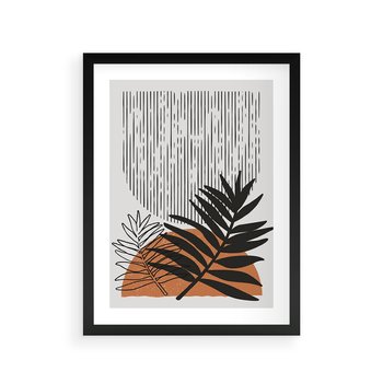 Plakat w ramie 50x70 - Sztuka Połączona - nowoczesna sztuka, modern - rama czarna