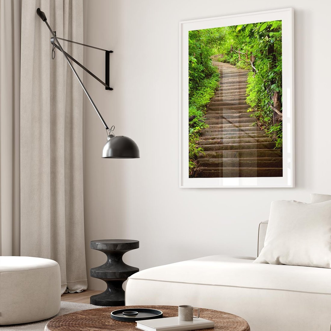 Plakat bez ramy 40x50 - Magia Leśnej Ścieżki - ścieżka, w lesie