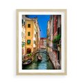 Plakat w ramie 50x70 - Romantyczna Gondola - Wenecja, gondola - rama drewno