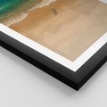 Plakat w ramie 40x50 - Oaza Relaksu - plaża, morze - rama czarna