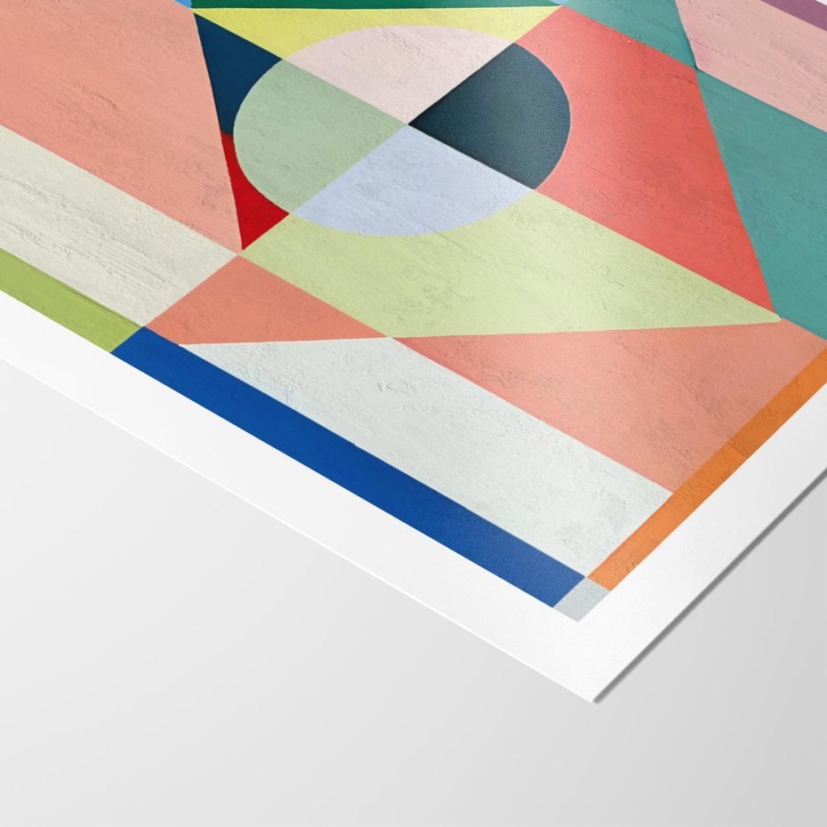 Plakat bez ramy 21x30 - Księga Kolorowych Wizji - różne geometryczne formy, koła