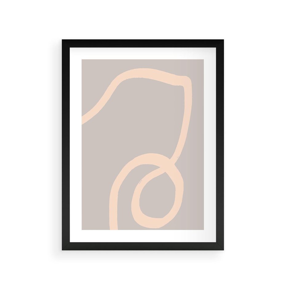 Plakat w ramie 30x40 - Wystylizowana Rewolucja - minimalistyczny obraz, nowoczesny - rama czarna