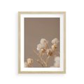 Plakat w ramie 30x40 - Przezroczyste piękno - gipsówka, suche - rama drewno