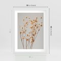 Plakat w ramie 30x40 - Delikatne gipsówki - gipsówka, suche - rama biała