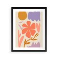 Plakat w ramie 40x50 - Nowoczesne Światło - abstrakcyjny obraz, pastelowe kolory - rama czarna
