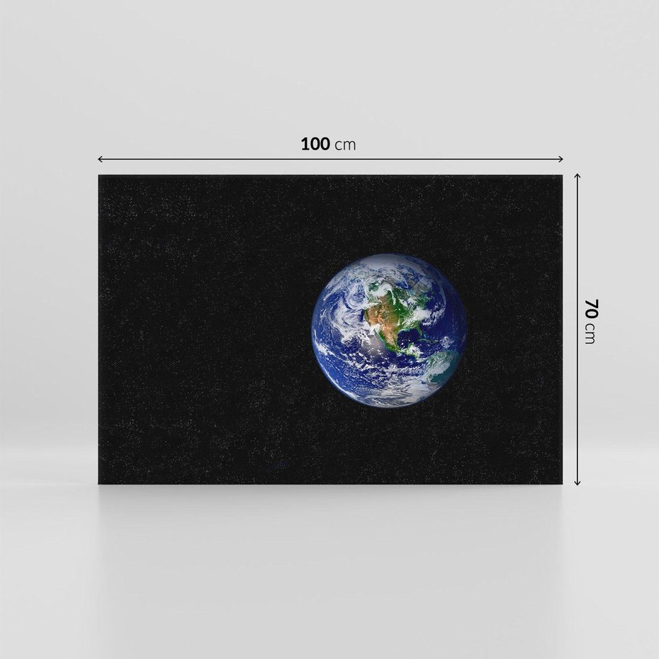 Obraz na płótnie 100x70 - Magiczne kosmiczne krajobrazy: ziemia i gwiazdy - kosmos, ziemia