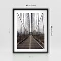 Plakat w ramie 40x50 - Nowoczesna Linia - most, nowoczesna - rama czarna