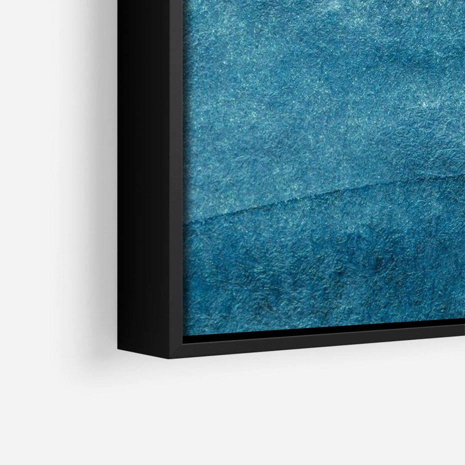 Obraz w ramie 50x70 - Kolorowe fale akwareli - akwarela, fale - rama czarna