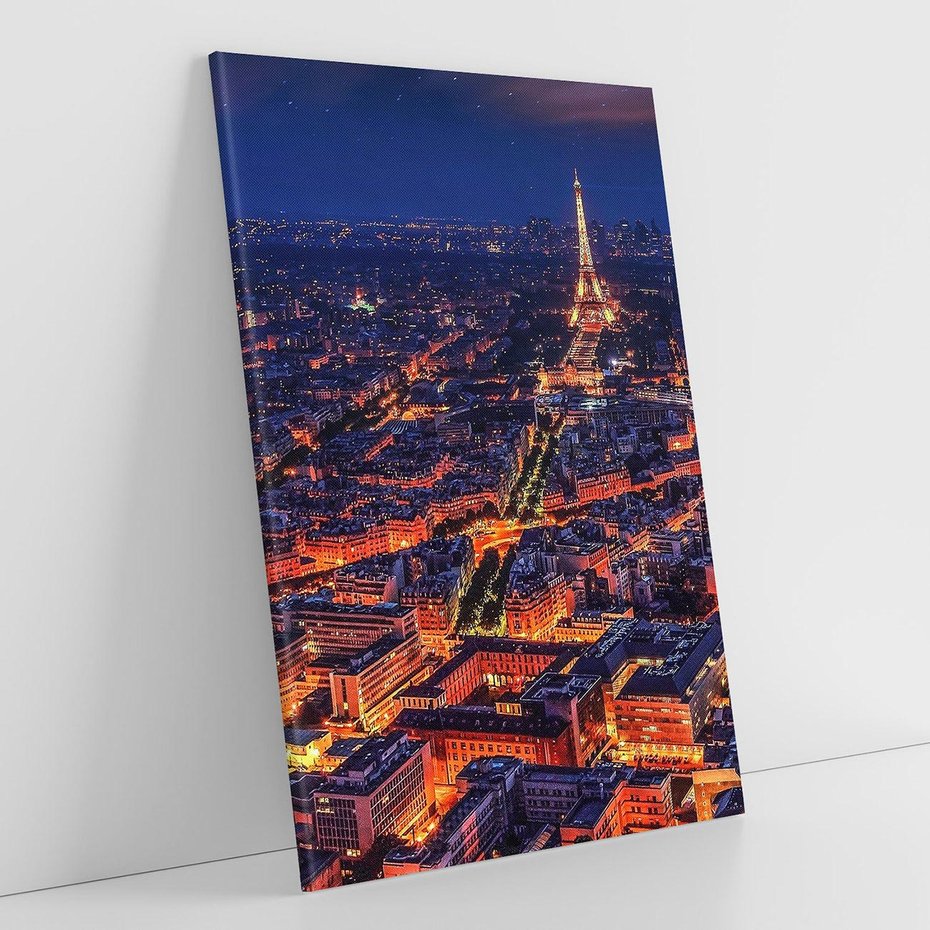 Obraz na płótnie 80x120 - Nocne impresje Paryża - Paryż, noc