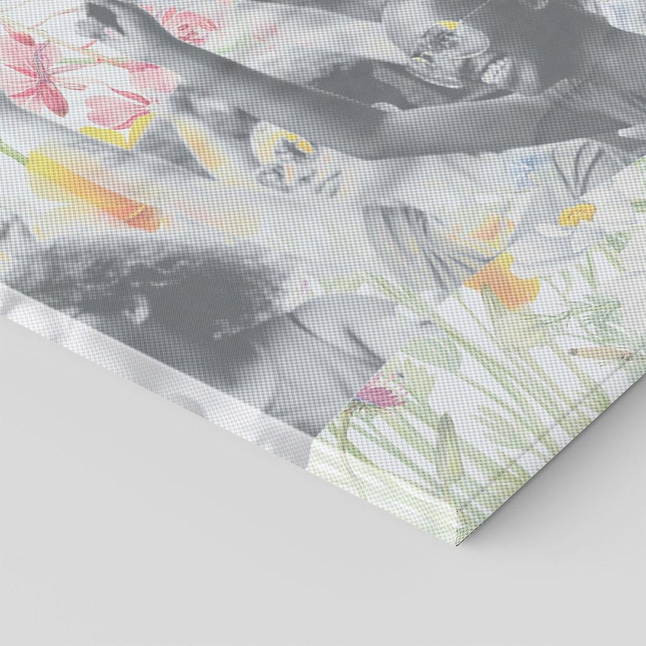 Obraz na płótnie 120x80 - Księga zaklętych marzeń - kolaż, czarnobiałe zdjęcie wesołych młodych ludzi