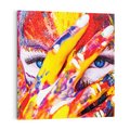 Obraz na płótnie 60x60 - Abstrakcyjna Magia Ciała - Bodypainting - abstrakcja, bodypainting