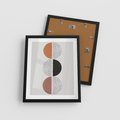 Plakat w ramie 40x50 - Eksperymenty z Geometrią - geometryczny plakat, sztuka nowoczesna - rama czarna