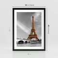 Plakat w ramie 30x40 - Echa Wieży Eiffla - wieża, Eiffla - rama czarna