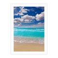 Plakat bez ramy 21x30 - Idylliczna plaża nad morzem - plaża, morze