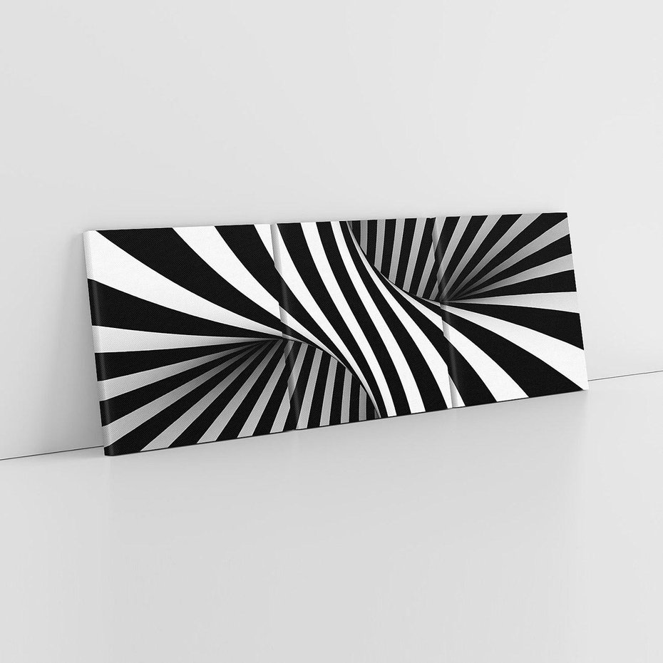 Obraz na płótnie 120x40 - Kolorowa Abstrakcja: Inspiracje Zebry - abstrakcja, 3d