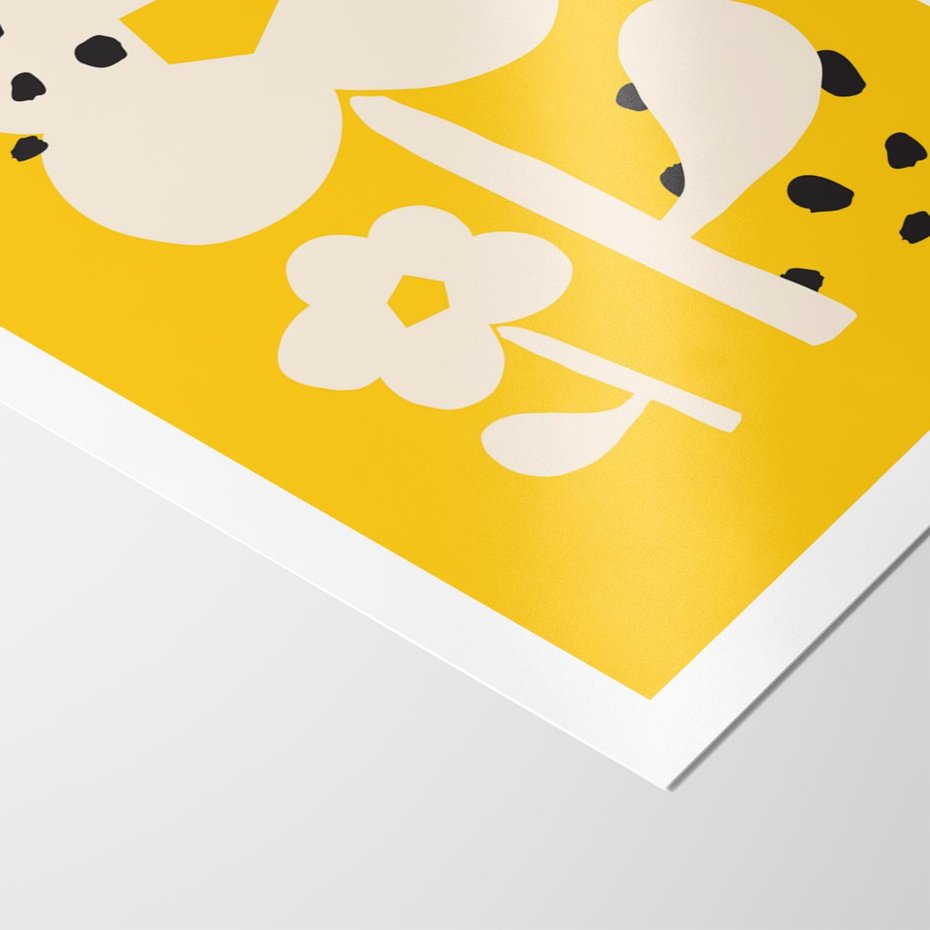 Plakat bez ramy 30x40 - Bezgraniczne Impulsy - abstrakcyjny kwiat, plakat