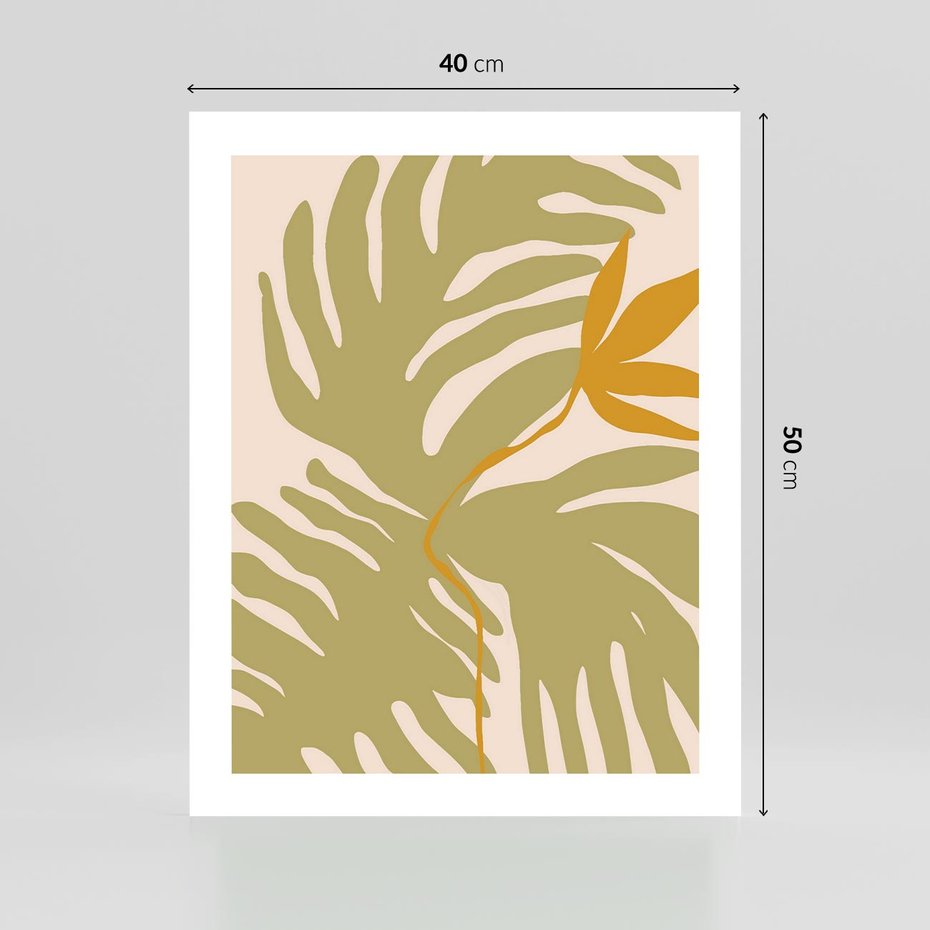 Plakat bez ramy 40x50 - Konturem Zmiękczane - minimalistyczny obraz, nowoczesny