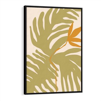 Obraz w ramie 70x100 - Konturem Zmiękczane - minimalistyczny obraz, nowoczesny - rama czarna