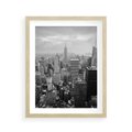 Plakat w ramie 40x50 - Majestatyczne Wysokości - Nowy Jork, wieżowce - rama drewno