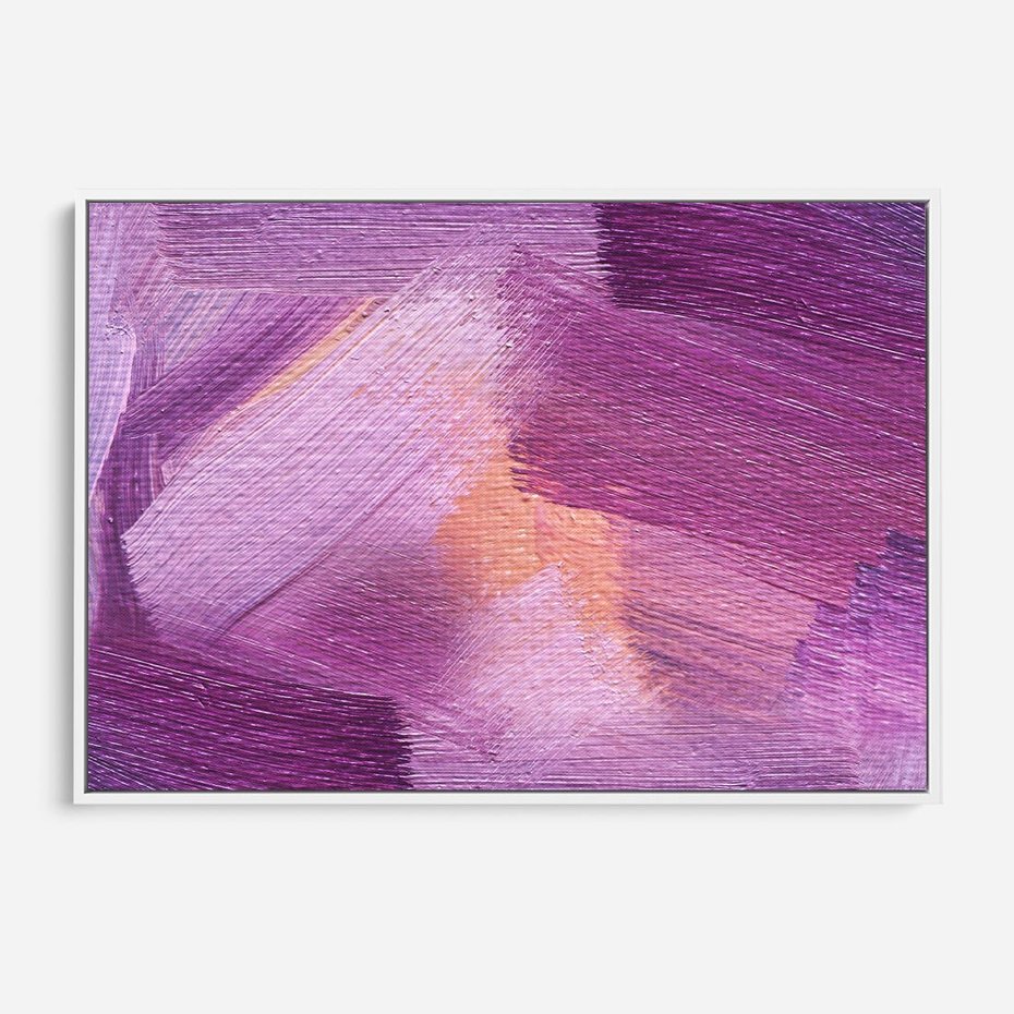 Obraz w ramie 70x50 - Abstrakcyjna gra kolorów - abstrakcja, akwarela - rama biała