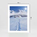 Plakat bez ramy 30x40 - Magia zimowych gór - zima, góry