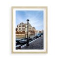 Plakat w ramie 50x70 - Kanały Wenecji - Wenecja, kanały - rama drewno
