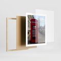 Plakat w ramie 40x50 - Londyńska budka telefoniczna - budka, telefoniczna - rama drewno