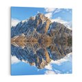 Obraz na płótnie 70x70 - Górskie odbicie jeziora - góry, jezioro