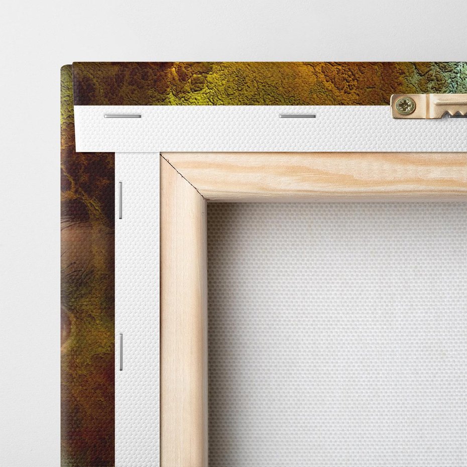 Obraz na płótnie 70x50 - Twarz w abstrakcji - twarz, abstrakcja