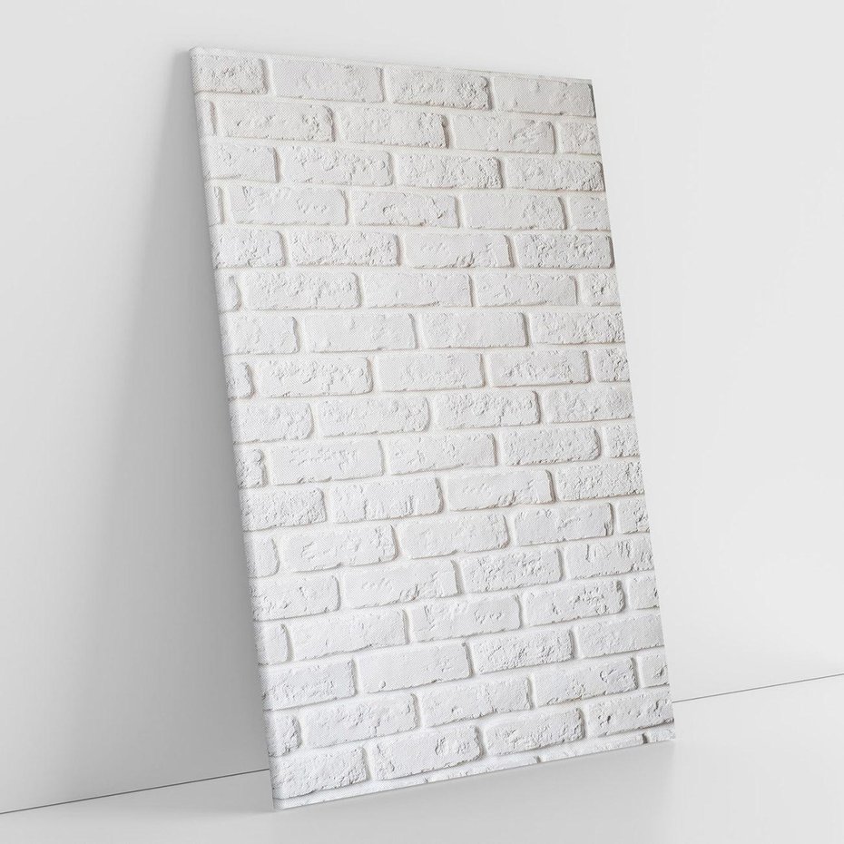 Obraz na płótnie 80x120 - Wymiarowa Struktura - ściana, cegła