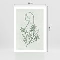 Plakat bez ramy 21x30 - Odbicia Zielonego Raju - zielony odcień, abstrakcja