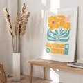 Plakat bez ramy 30x40 - Kolorowa Harmonia - sztuka nowoczesna, pastelowe kwiaty