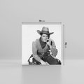 Obraz na płótnie 70x70 - Dziki Zachód - retro zdjęcie, czarno białe