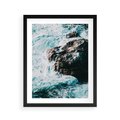 Plakat w ramie 40x50 - Siła Natury - morze, skały - rama czarna