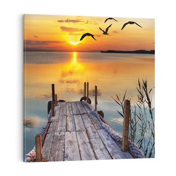 Obraz na płótnie 30x30 - Magia zachodu słońca - zachód, słońca