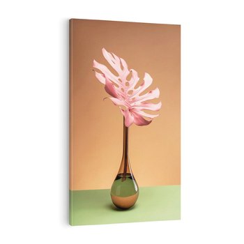 Obraz na płótnie 80x120 - Wyjątkowy monstera - monstera, liść